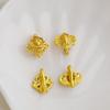 Gold-Plated Baojin Flower Buckle: Wealth & Bloom DIY Accessory