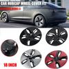 18 Inch Car Wheel Cover Hubcaps Hub Covers Caps Wheel Wrap for Tesla Model 3 Gloss Black Red Carbon Friber Gray