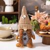 With Knitted Hat Coffee Gnomes Plush Doll Cute Elf Dwarf Plush Figurine  Desktop Xmas Ornament