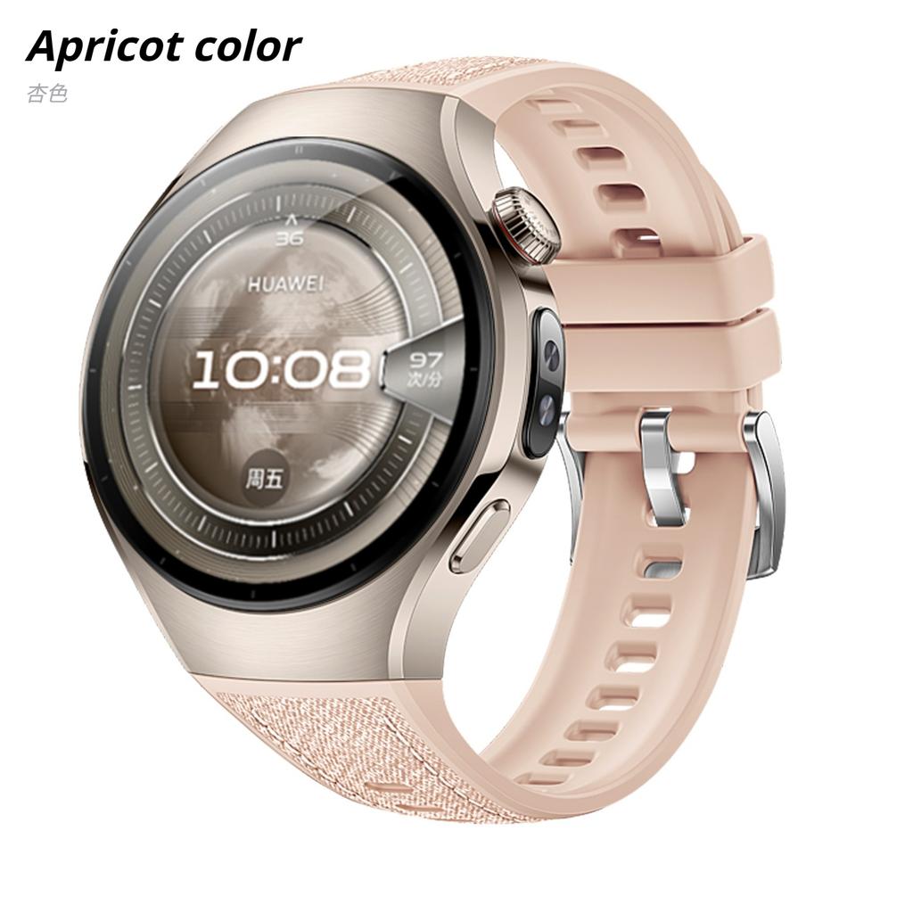 High Quality Leather Silicone Strap For Huawei Smart Watch 5 46mm Specialized Band Wristband for Huawei Watch 5 42mm Bracelet