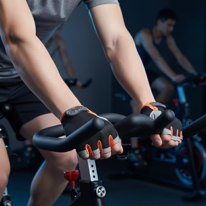 Breathable Half Finger Cycling Gloves Anti Slip Shockproof Comfortable for Sports Bicycle Activities