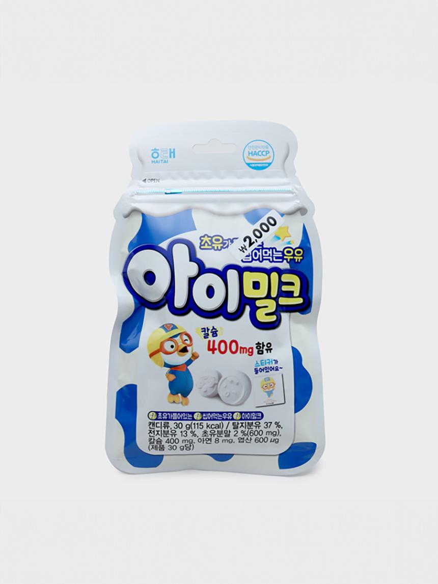 Haitai I-Milk Candy 30g - Rich Milk Flavor Chewy Sweets 1ea