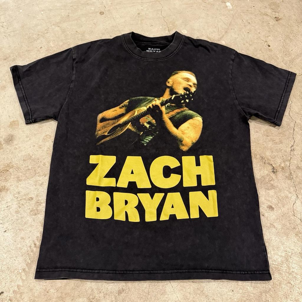 Zach Bryan Quittin Time Tour T-Shirt Merchandising Ufficiale 2024 Taglia Media