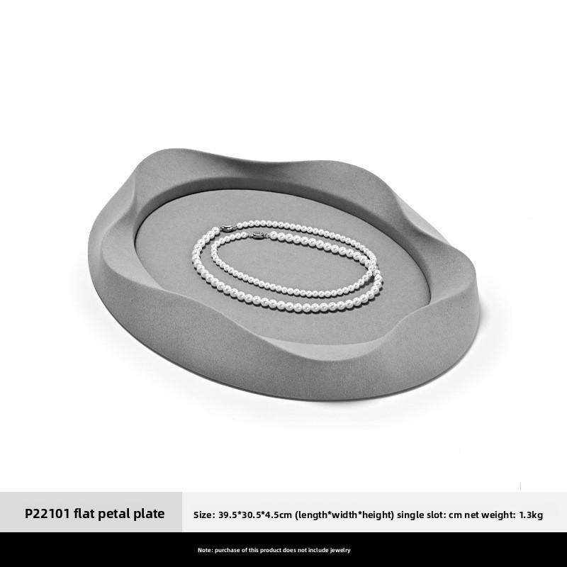 

Microfiber Jewelry Display Tray, Organizer for Pearl Necklace, Ring, Earring & Bangle Storage Showcase