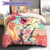 Loona3 Pattern Bedding Quilt Set  Home Decoration  Gift (1 * Duvet Cover + 2 * Pillowcase  Without Core)