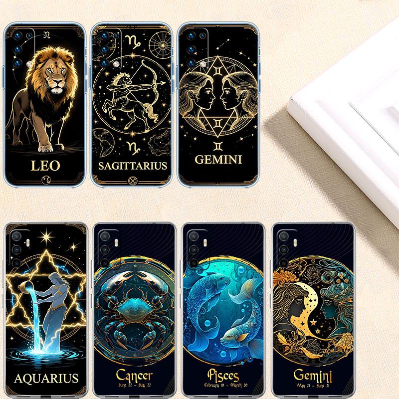 12 Constellation Card Transparent Phone Case for LG K22 K30 K40 K40S K41 K42 K50 K50S K51 K51S K52 K61 K62 K71 K92 Q61