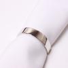 12Pcs/Set Fashion Electroplated Metal Napkin Holder Elegant Golden Silver Color Half Round Ring Dining Table Supply