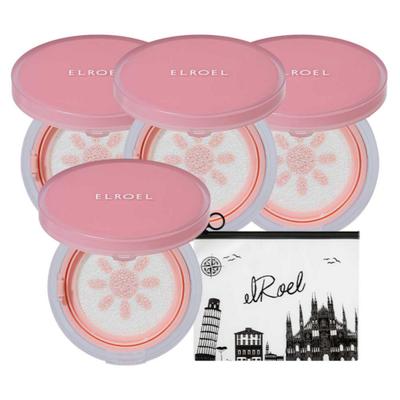 ELROEL ELROEL rosa Ton-Up Sonnenkissen Hauptprodukt 15g x 3 (+ 1 Hauptprodukt + 1 Vinyltasche enthalten)_ELROEL, eine Farbe
