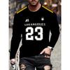 Summer New Men's Fashionable Casual Sportswear Printed Long Sleeved T-shirt