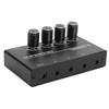 Headphone Amplifier 4 Channel Stereo Headphone Amplifier Splitter with 1 4 Inch Headphone Output for PC Guitar