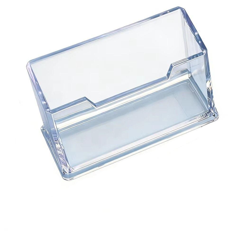 Clear Acrylic Business Card Display Stand Single Layer Card Display Box  Office Supplies