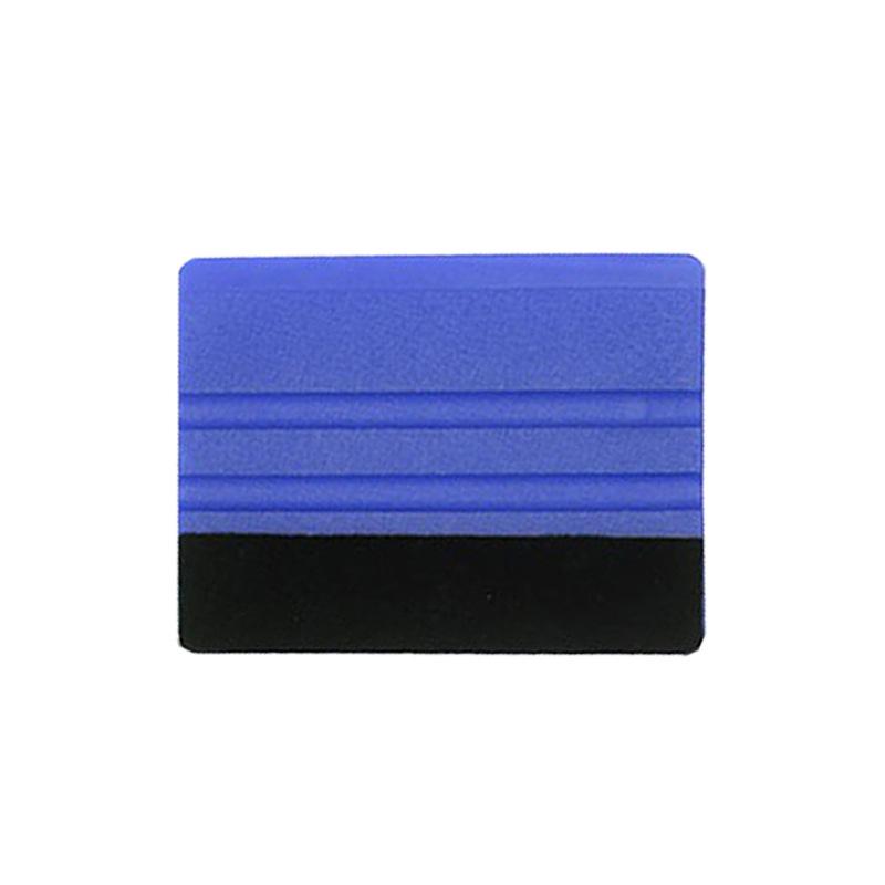 Automotive Square Flocking Plastic Scraper for Car Cover, Film Application, Seam Repair, and Glass Cleaning.