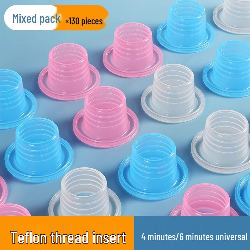 Silicone Sleeve Universal Faucet Sealing Set with Adhesive Pad and Thread Gasket