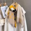 Winter Luxury Warm Scarf For Women Autumn Faux Cashmere Pashmina Shawl Wrap Elegant Warm Shawl Design Female Foulard ScarfBrand