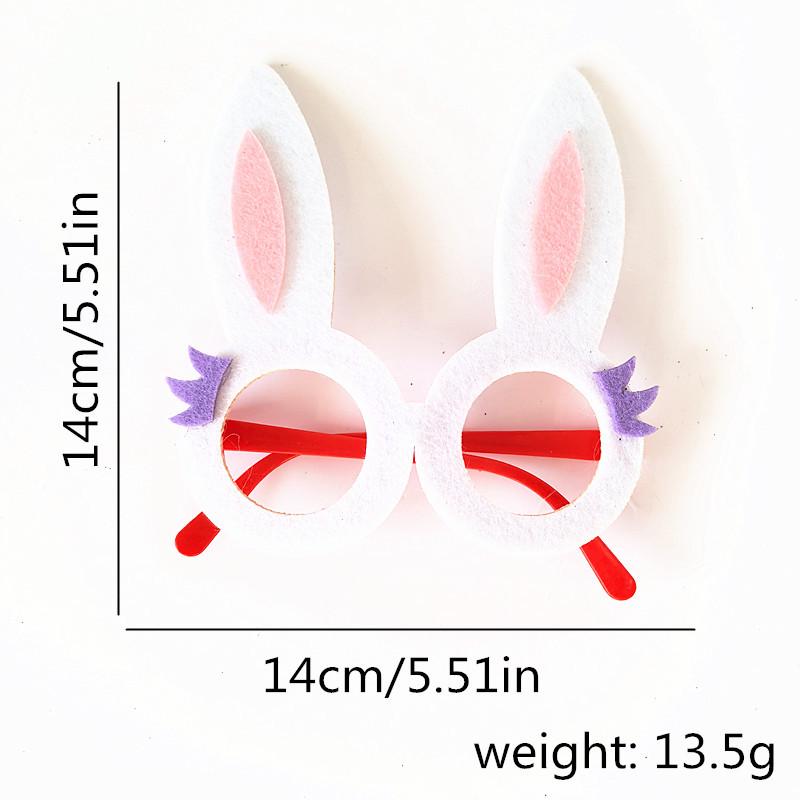 Easter Cartoon Glasses with Colorful Egg, Rabbit, Chick Designs for Adults and Kids - Perfect for Festival Parties