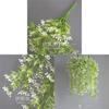 Plant Wall Decor With Faux Snow Fruit Vine For Office Indoor Interior Design