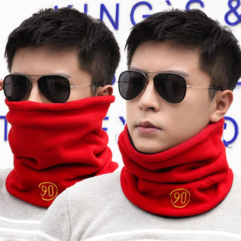 Men'S Trendy Neck Protection And Warm Headband Scarf For Women'S Autumn And Winter Cycling, Windproof And Thickened With Fleece