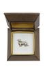 Dackel III - Hunde-Brosche in einer Geschenkbox, eleganter Anstecker, Anstecknadel für Jacke der Marke Art-Dog