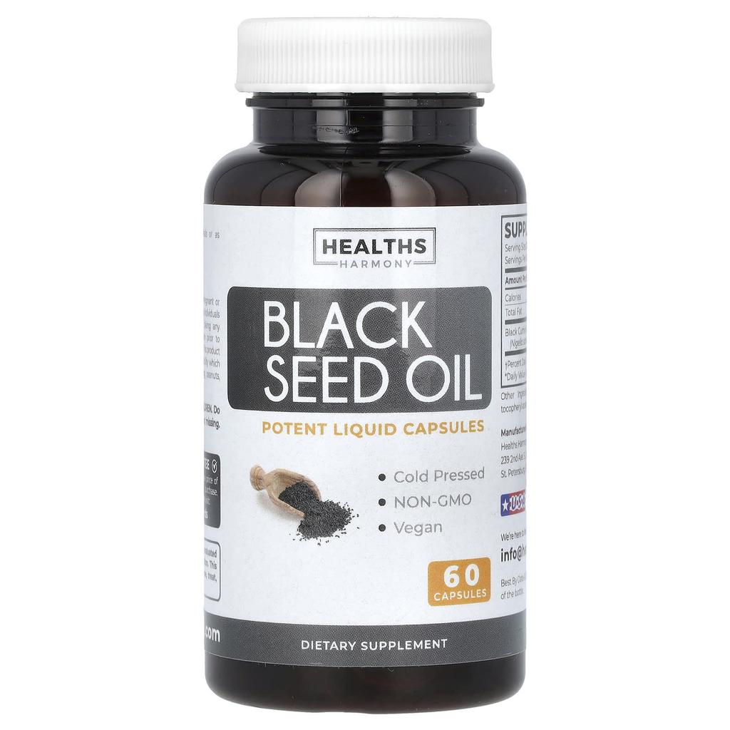 Black Seed Oil, 60 Capsules (500Mg per Capsule)