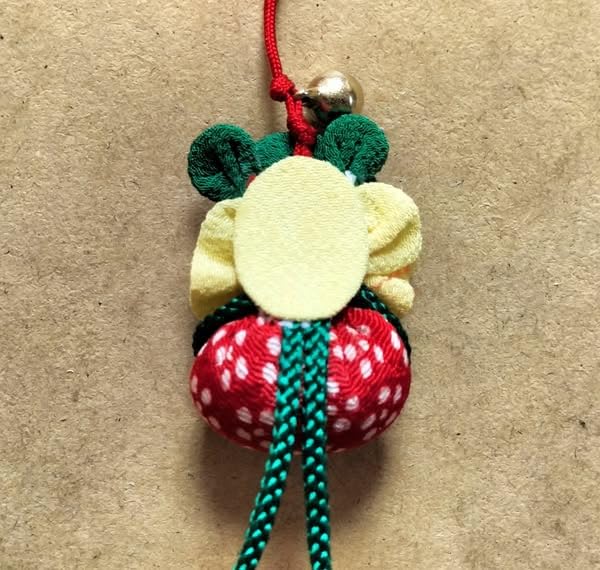 Set of 2 Frog Amulet Chirimen Craft Kit Charms,