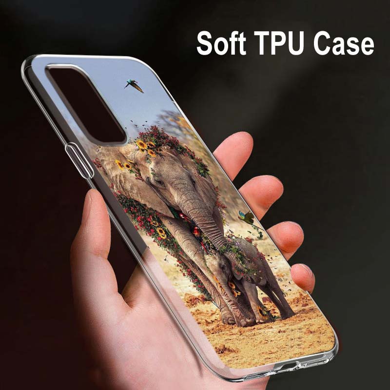 Flor Animal Tigre Para OPPO Reno7 SE 6 5 Z F 4G 5G Find X2 X3 Neo Lite Pro Plus Transparente Suave Funda de Teléfono Coque