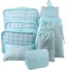 Sac de Rangement de Voyage Ensemble de Neuf Pièces, Trousse de Toilette, Classification des Vêtements, Ensemble de Rangement pour Bagages Ensemble de 9 Pièces