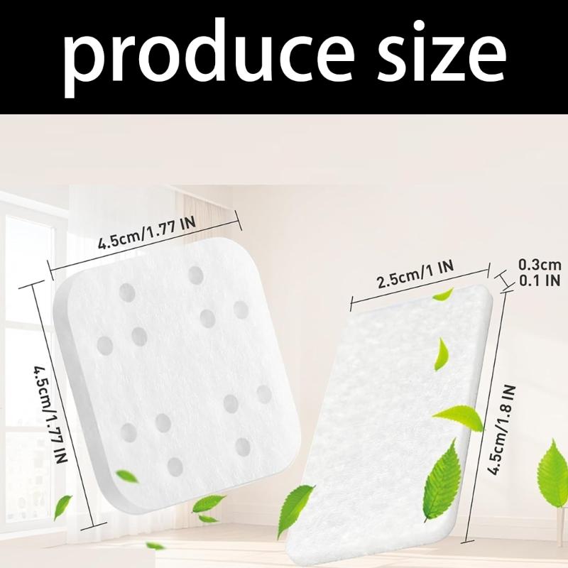 Humidifier Cotton Replacement Pads, 60 Count White Pad Set for Routine Humidifier Use, Daily Upkeep, and Replacement Planning During Regular Care