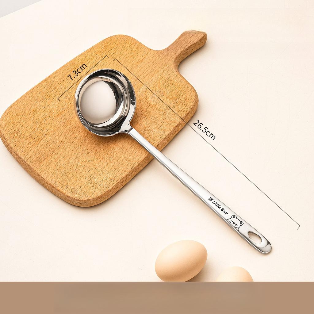 316 Food Grade Stainless Steel Long Handled Ladle, Large Capacity Hot Pot Serving Spoon Heat Resistant Easy Clean