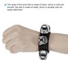 PATIKIL 8-Piece Wrist Bells, Jingle Bells, Uncle Bells, Percussion Instrument, Music Rhythm Band, 4 Silver Bells, Dark Black for Birthday Parties and