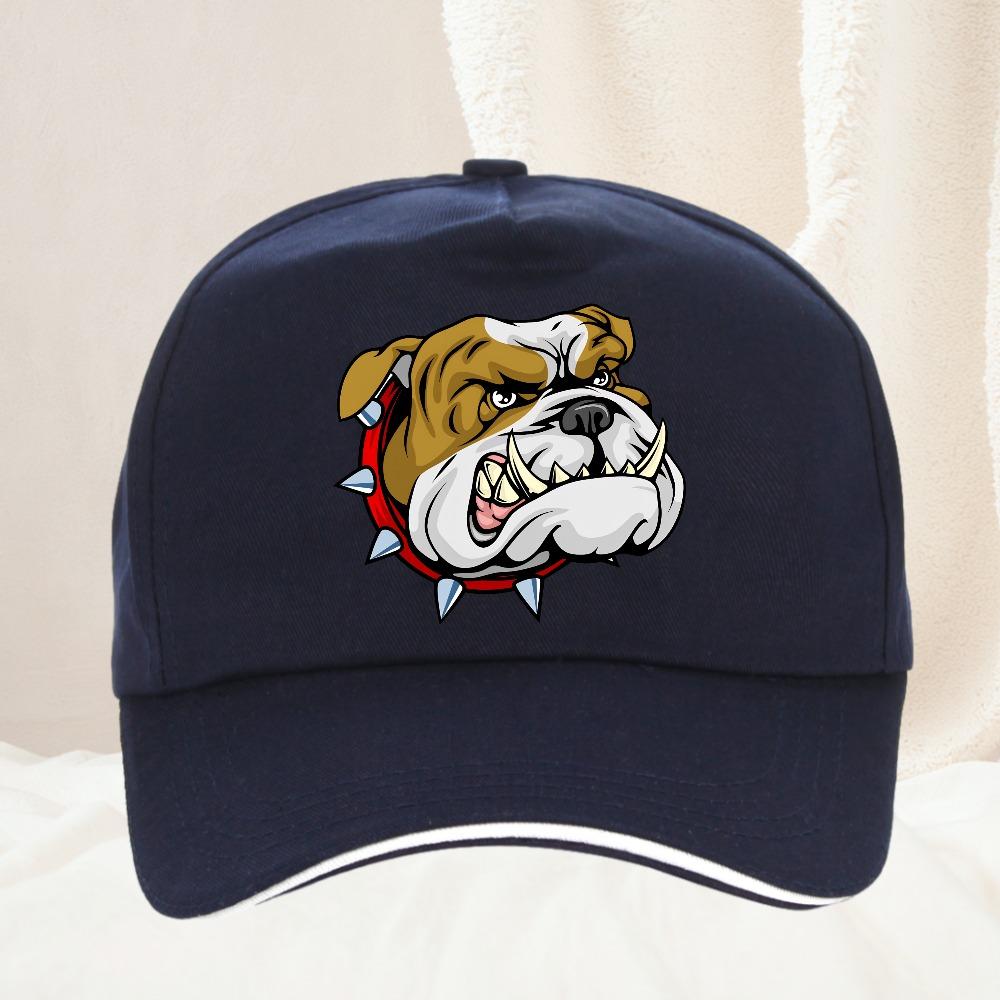 Super Angry Dog Stick Bully Bulldog Cartoon Unisex Baseball Cap Spring And Summer Snapback Hip Hop Hat Adjustable Sun Shading Hats