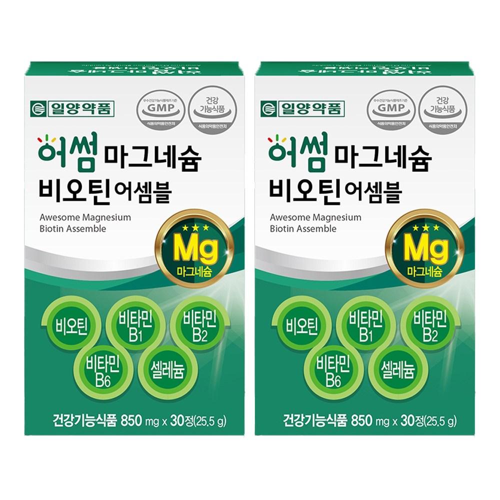 Ilyang Pharmaceutical Magnesium Biotin Vitamin B Supplement 25.5g 30 Tablets 2 pcs