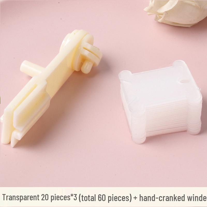 Colored Plastic Thread Organizer & Winding Board for Cross Stitch Embroidery Floss