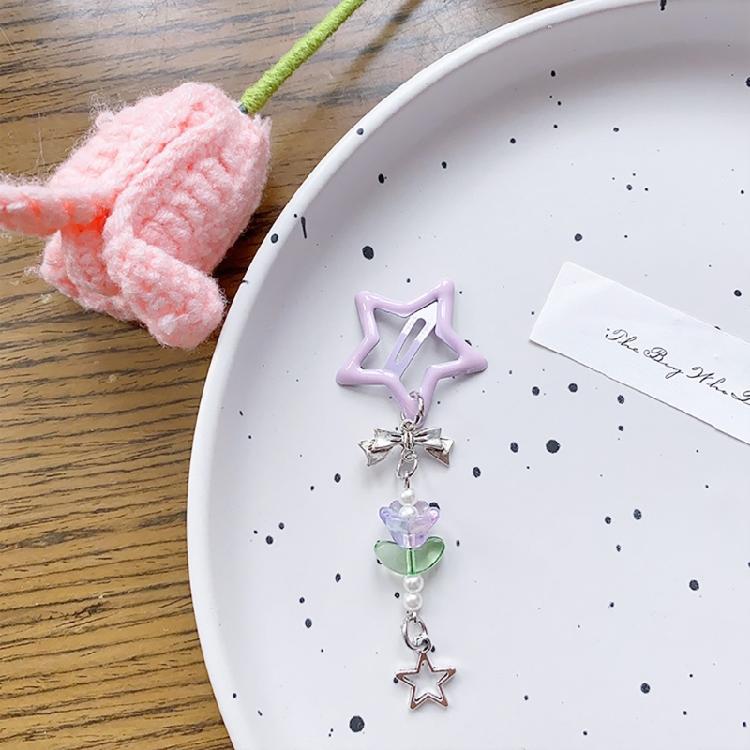 Dopamin-Look Sternform Haarnadel Niedliche Karnevals-Fotografie-Haarnadel für Mädchen