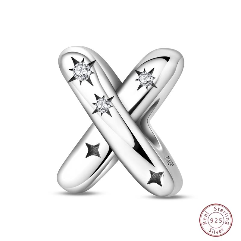 New Copper 26 Alphabet A-Z Charms Star Letter Beads Suitable For Diy Bracelet Women Jewelry Making