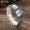 New Enamel Geometric Petal Elastic Bracelet, Women's Fashion High-end Flower Elastic Bracelet