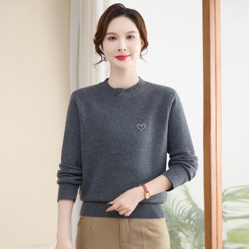 YUZHAOLIN Women's Plus Velvet Warm Knit Sweater