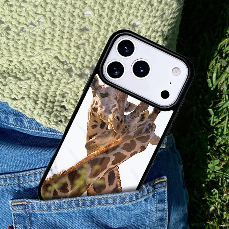 Zoo Animals 1 Giraffe Phone Case For iPhone 17 AIR 16 Pro Max 15 14 Pro 11 12 13 Shockproof Silicone Cover