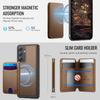 For Samsung Galaxy A54 5G Magnetic Case JEEHOOD J10 Leather Back Phone Cover with Detachable Card Holder Kickstand