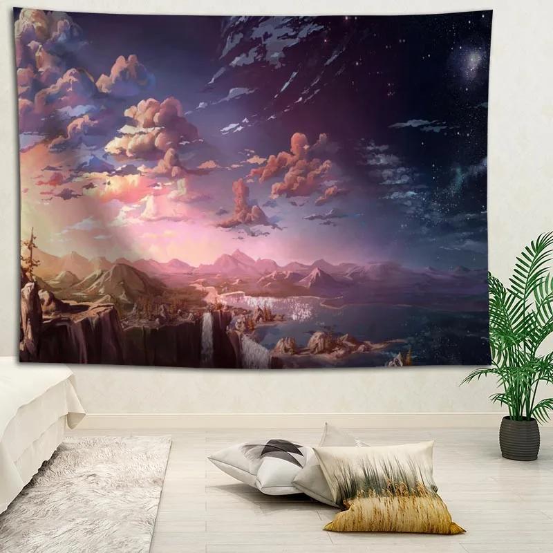 Custom High Quality Artistic Landhanging Tapestry Home Party Decoration Tapestries Photo Background Cloth Table Cloth Wall Tapes