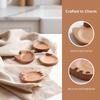 Japanese Wooden Cat Shape Mini Sauce Dish Creative Cartoon Style Plate for Snacks Appetizer Tableware Dipping Soy Sauce