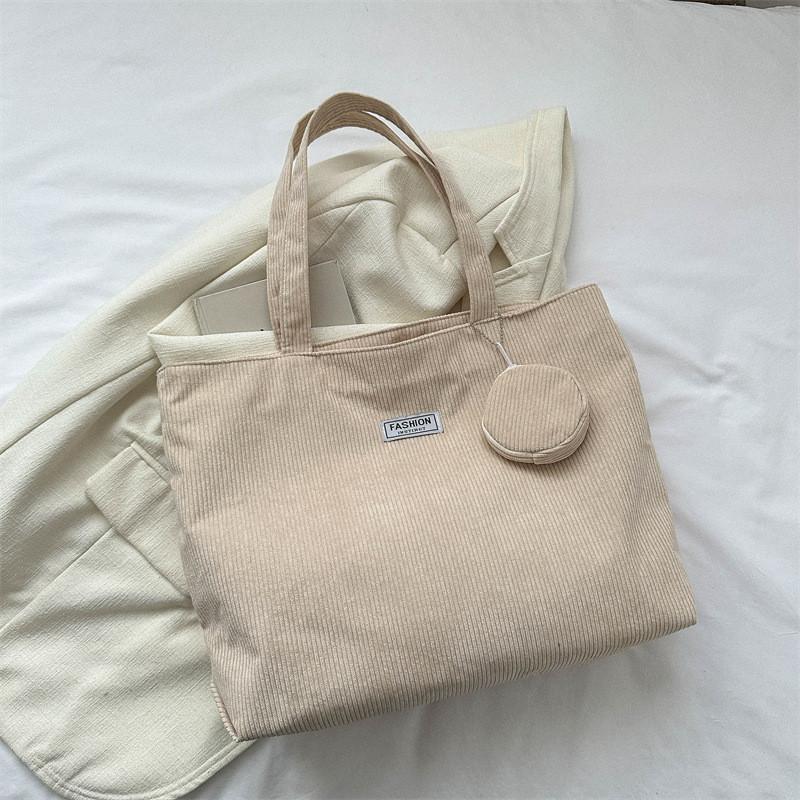 Trendy Summer 2023 Canvas Tote Bag Stylish Casual Shoulder Bag For Women