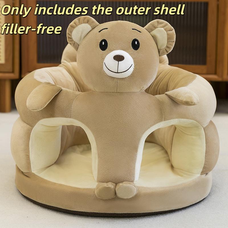 1 Stück Kleinkind-Nest-Puff Waschbar Ohne Füllung Süßes Baby-Sofa Stützsitzbezug Plüschstuhl Sitzlern-Stuhl Fütterungsstuhl