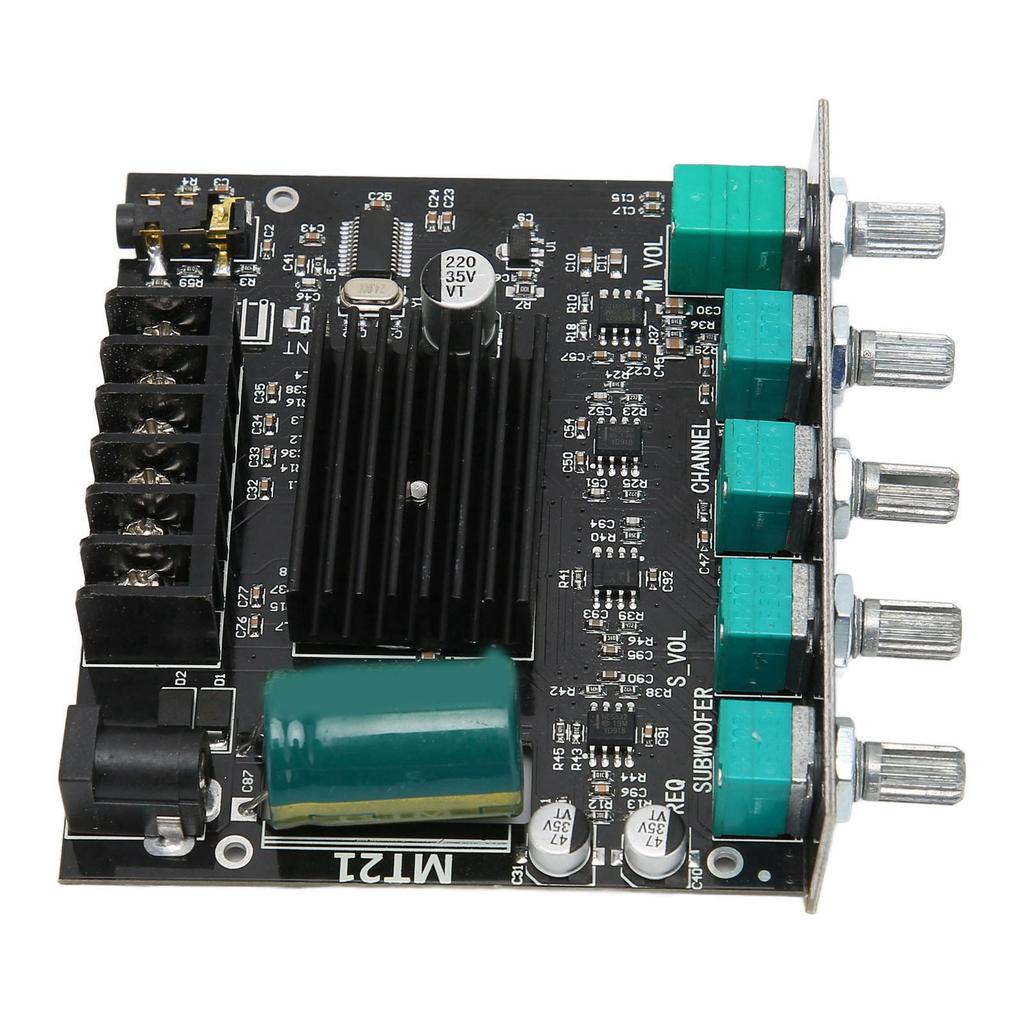 ZK‑MT21 BT Amplifier Board High Power Sound Stereo DC12‑24V Digital Power Amplifier Board for 15‑100W 4‑8 Ohm  Speakers