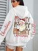 Santa Design Hoodie Women Hip Hop Streetwear Casual Hoodie Autumn Style