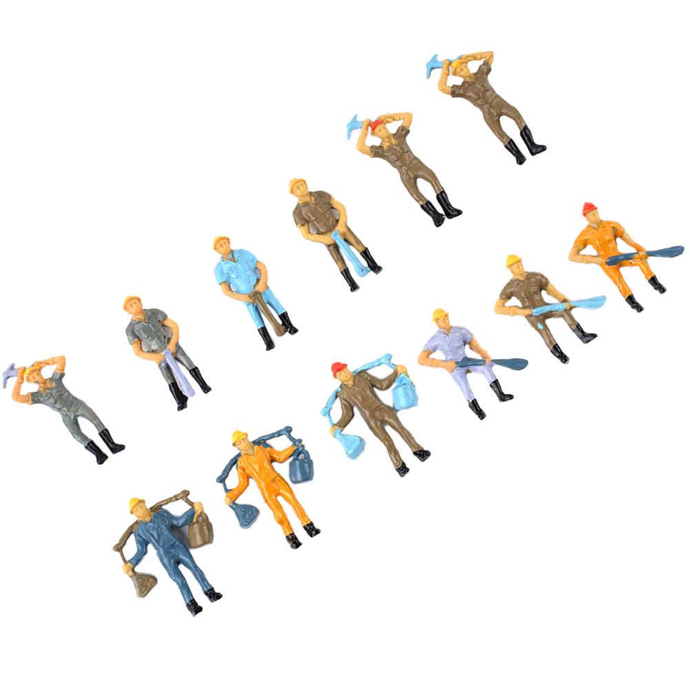 Workers Figures 12 Pcs 4 Poses Figures High Quality