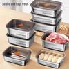 Microwave-Safe Food-Grade Stainless Steel Fresh-Keeping Container with Lid