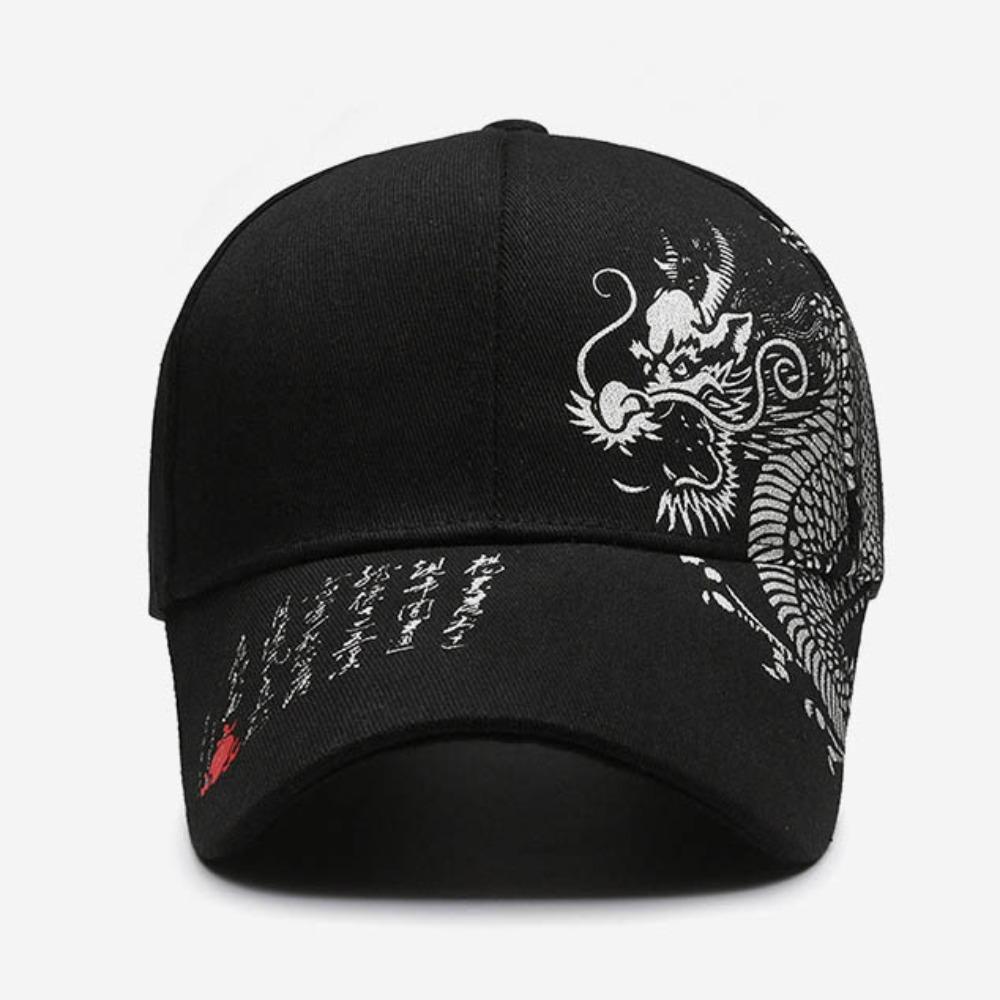 Adjustable Baseball Cap Dragon Totem Printing Hip Hop Hat Casual Snapback Hat  Unisex