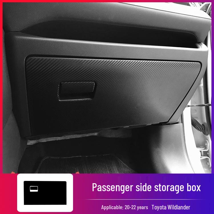 Carbon Fiber Interior Kit for Toyota Venza 2020-2022: Center Console & Anti-Kick Door Protection