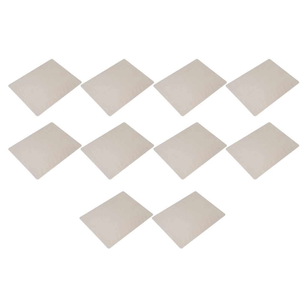 10Pcs Microblading Practice Skin One Sided Pattern 11 Pairs Inkless Silicone Eyebrows Practice Skin