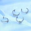 Fashionable Clip On Lip Jewelry Comfortable Wear Stainless Steel Imitation Lip Rings for Special Occasion Outfit